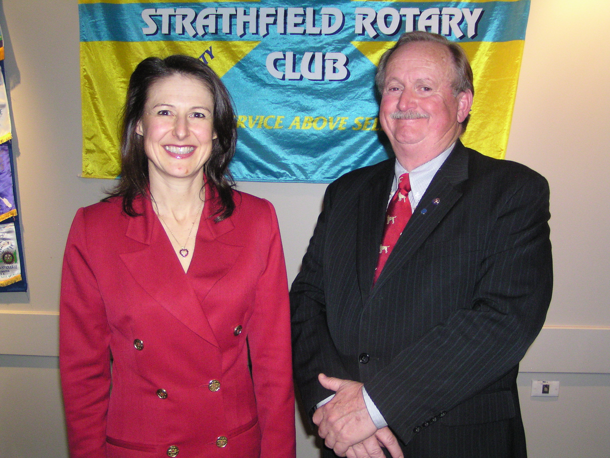 Guest Speaker Dr Helena Popovic with President Peter Smith