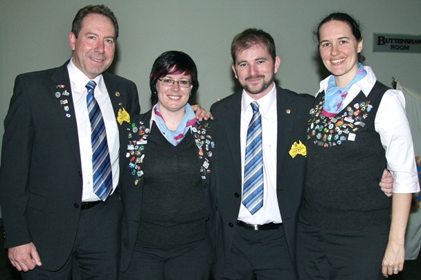  Team leader  David Ross of Parramatta City Club, with team members: Suzanne Wright,Colin Wilkes and Cate Robinson sponsored by our Club.