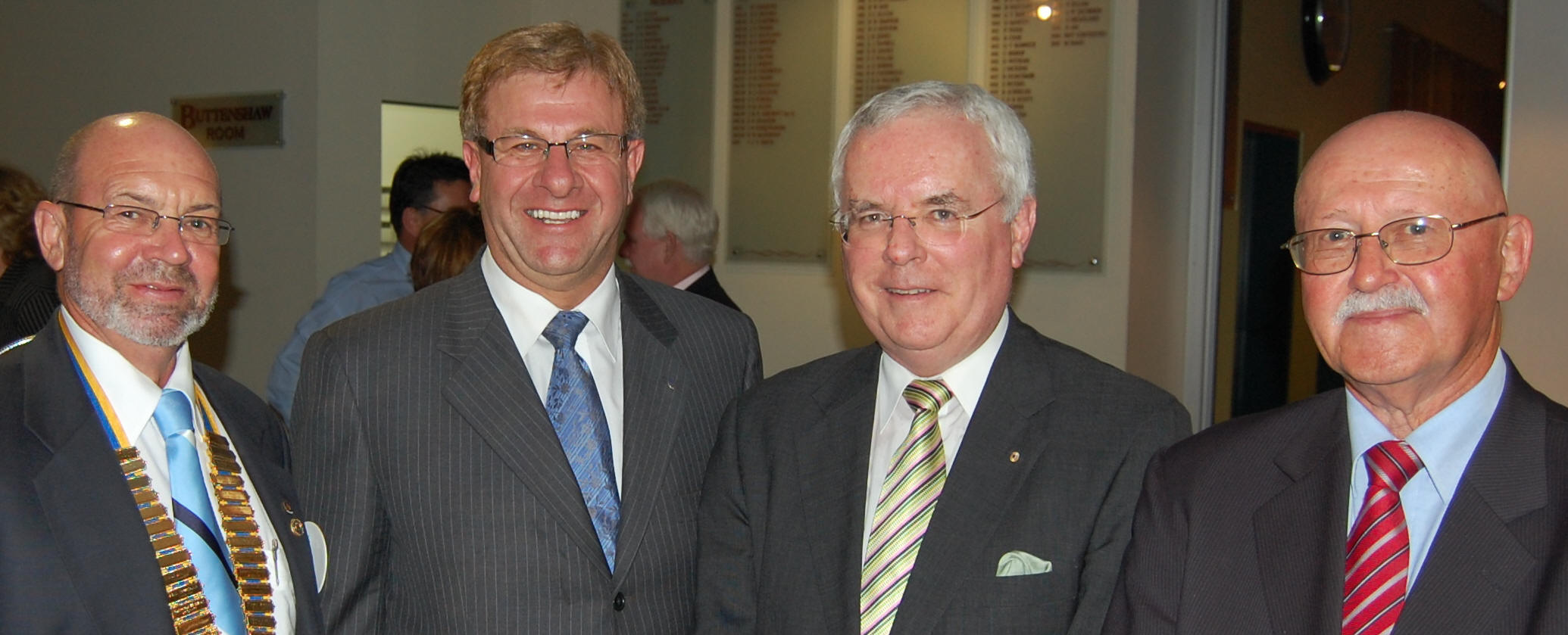 President Grahame True, PP Joe Saad, Justice Terry Sheahan and PP Bert Houston